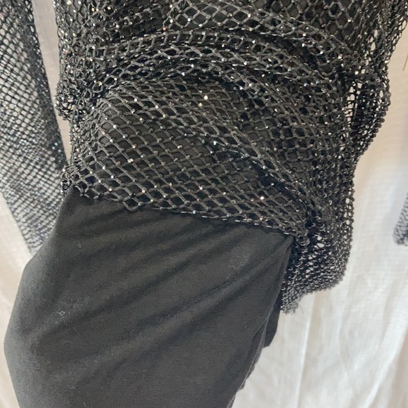 NWT Aqua Crystal Mesh Long Sleeve Top - Picture 10 of 10